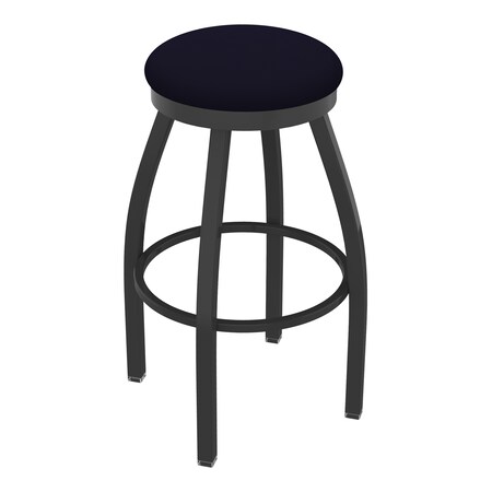 Holland Bar Stool Co 25" Swivel Counter Stool, Pewter Finish, Canter Twilight Seat 80225PW002
